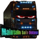 Internet Celebrity Devil Eye LED Screen Car Eye Light Truck Dynamic LED Screen Smart Car Sticker
