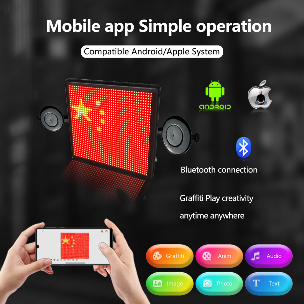 Car Display LED Expression Display Rear Window ... Car Display LED Expression Display Rear Window ...